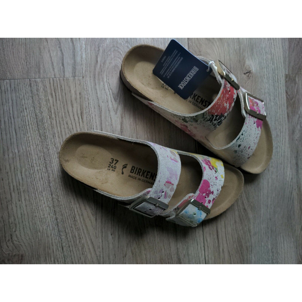 Birkenstock Arizona Flower Crush Suede Sandals - Picture 6 of 12